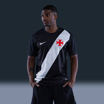 Vasco da Gama home soccer jersey 2026/27 fan version in white with black sash - view 3
