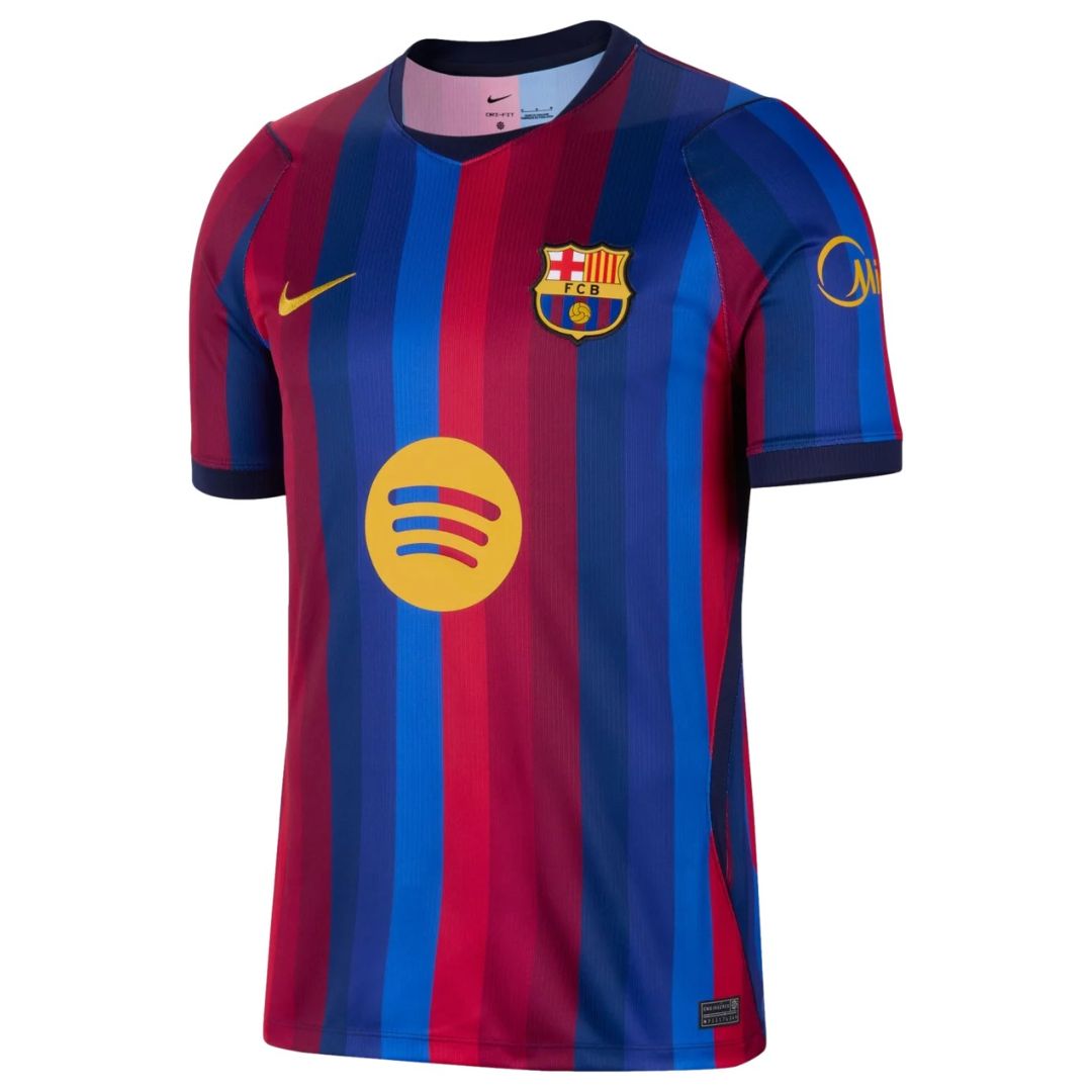 Barcelona home soccer jersey 2026/27 fan version in blaugrana blue and red stripes