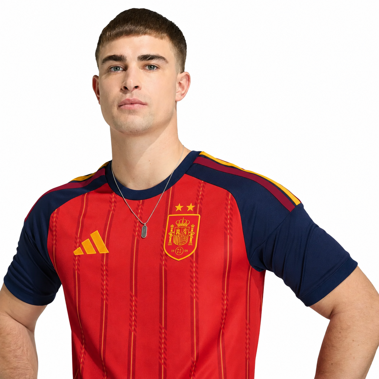 Spain 2026 World Cup Champions Home Jersey - 2 Stars - Player Version