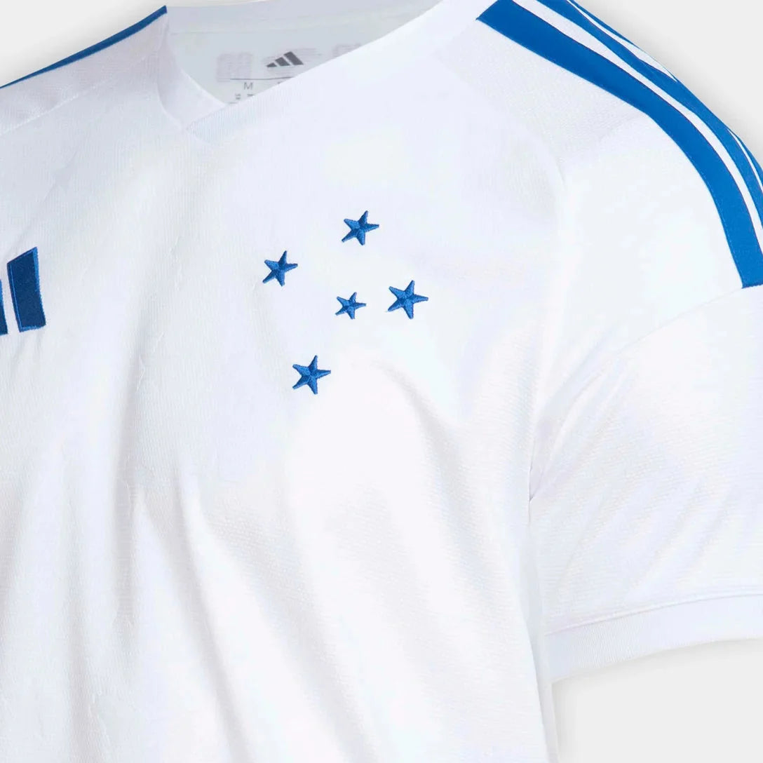 Cruzeiro away soccer jersey 2026/27 fan version in white with blue detailing - view 4