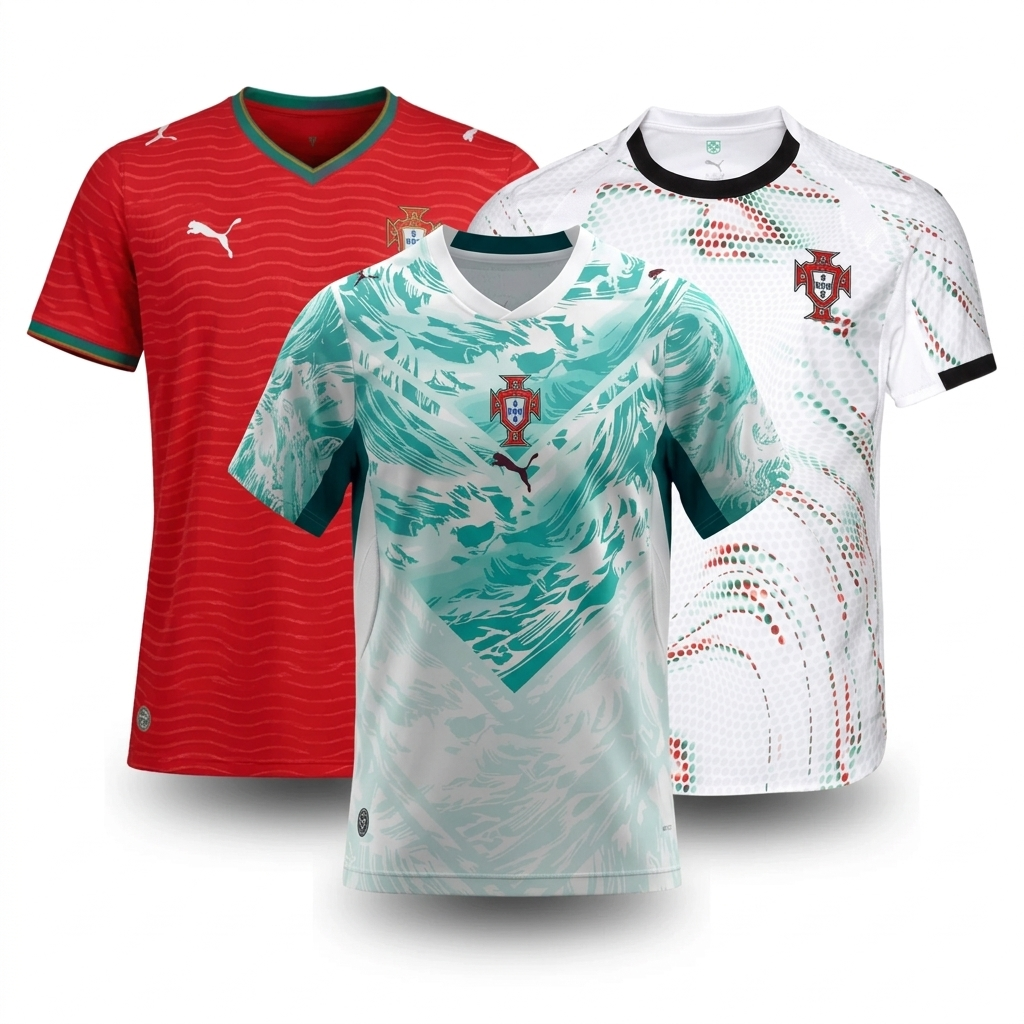 Portugal #3-Pack Jerseys - Home, Away & Third - Fan Version- World Cup 2026