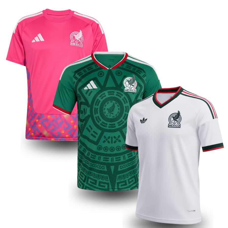 Mexico #3-Pack Jerseys - Home, Away & Goalkeeper - Fan Version | World Cup 2026