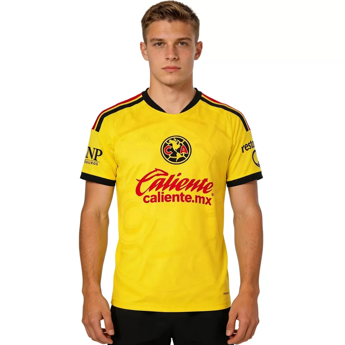 Club America home soccer jersey 2026/27 fan version in yellow and blue