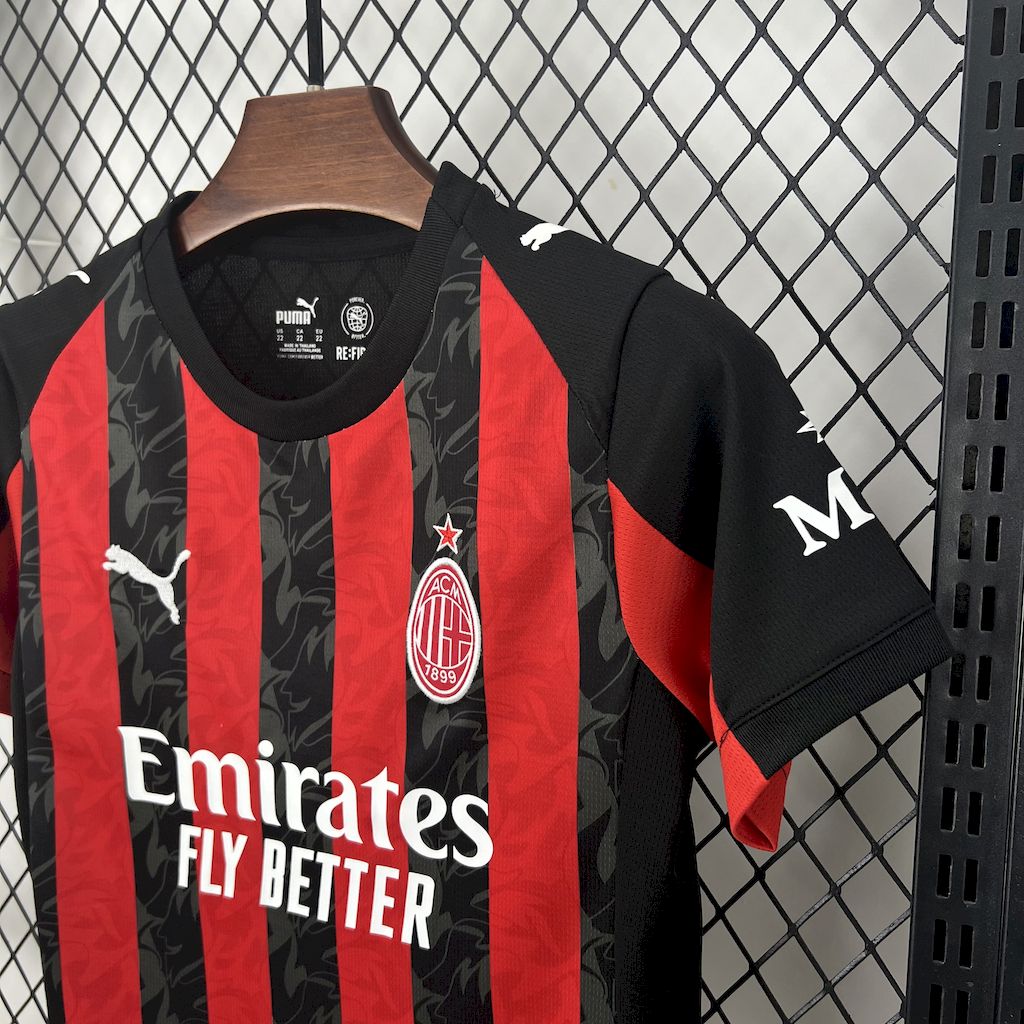 AC Milan 2025/26 Home Kids Kit - FutStore