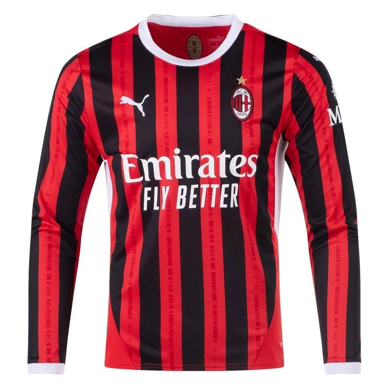 AC Milan 24/25 I Home Jersey - Long Sleeve - FutStore