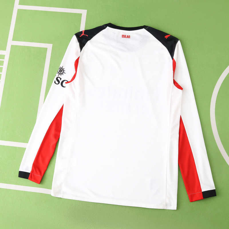 AC Milan Away Jersey 2025/26 Player Version - Long Sleeve - FutStore