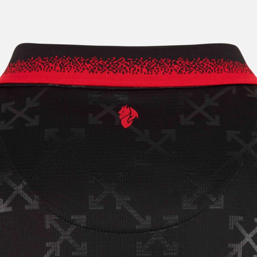 AC Milan BLACK JERSEY DIAVOLI X OFF - WHITE™ Fan Jersey 2025 - FutStore