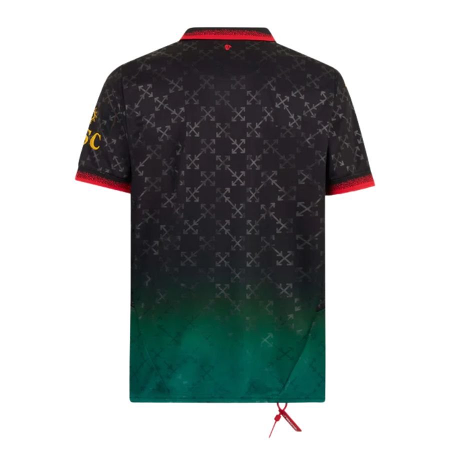AC Milan BLACK JERSEY DIAVOLI X OFF - WHITE™ Fan Jersey 2025 - FutStore