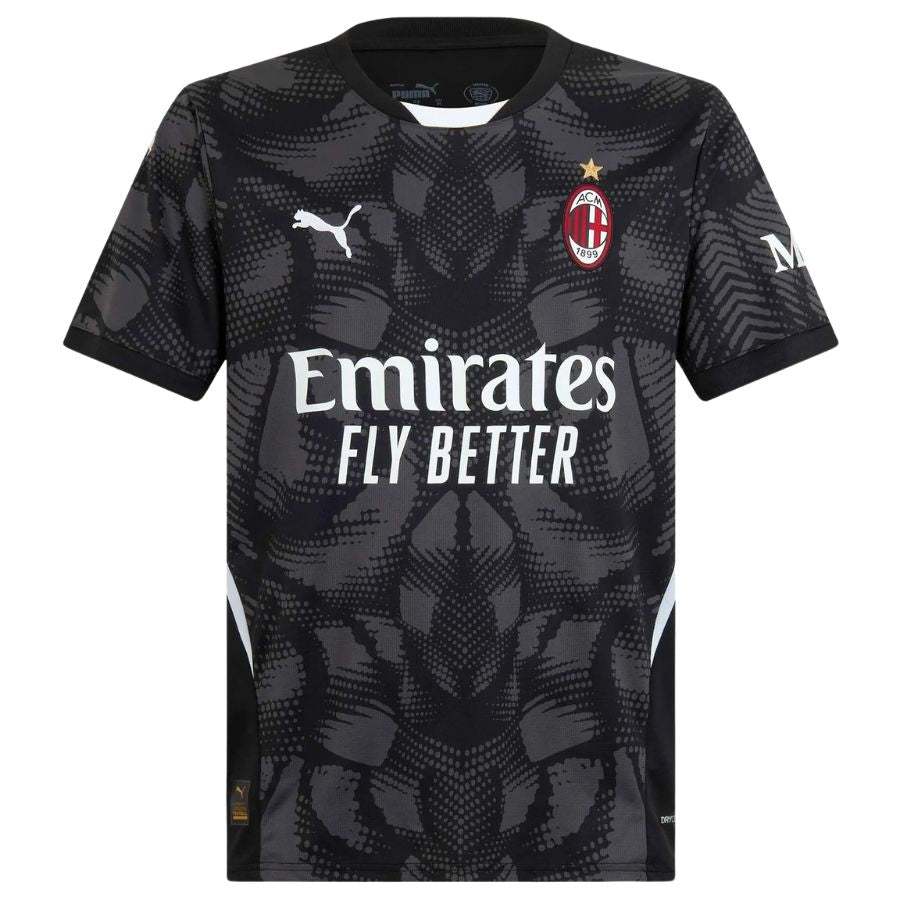 AC Milan GK Home 2024/25 Patches UCL UEFA Foundation (Official Printing) - FutStore