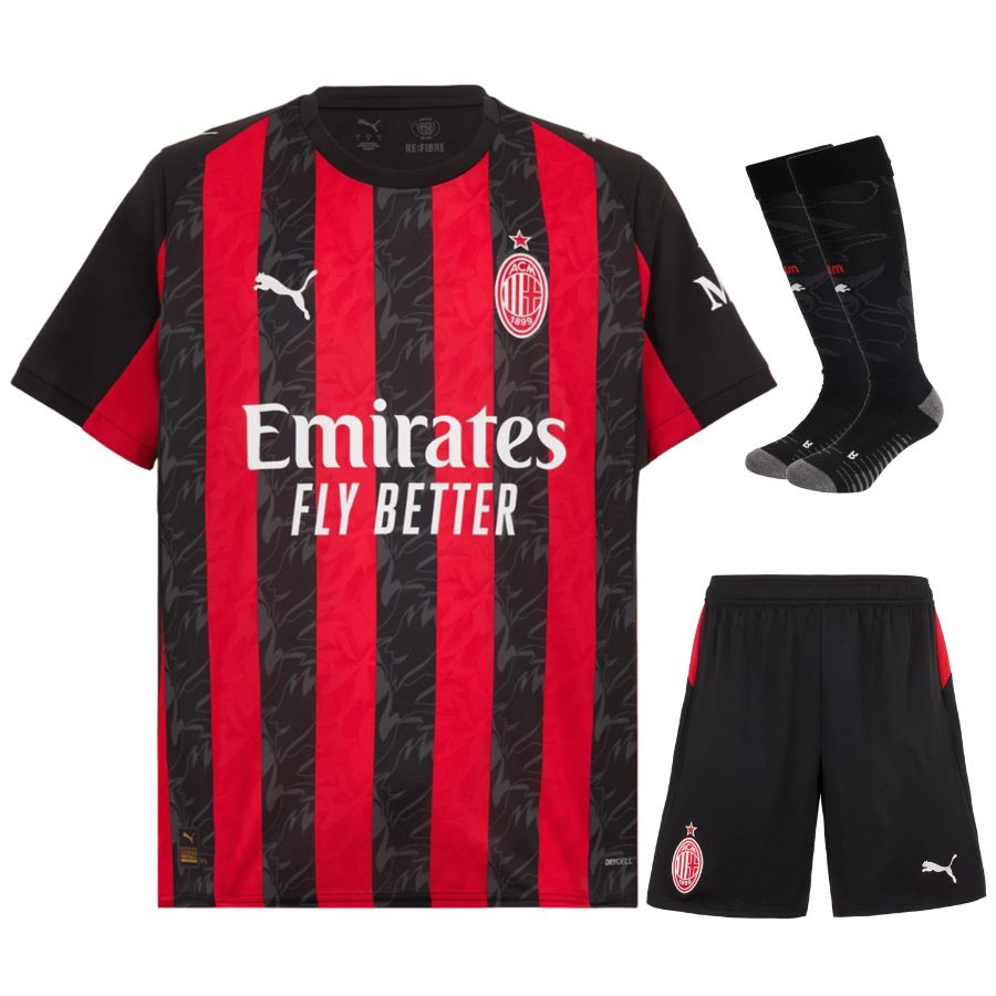 AC Milan Home Kit Kids 2025/26 - FutStore