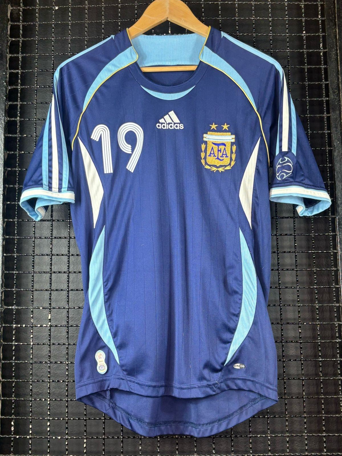 Argentina 2006 Away Retro Jersey with the 19 - real photo