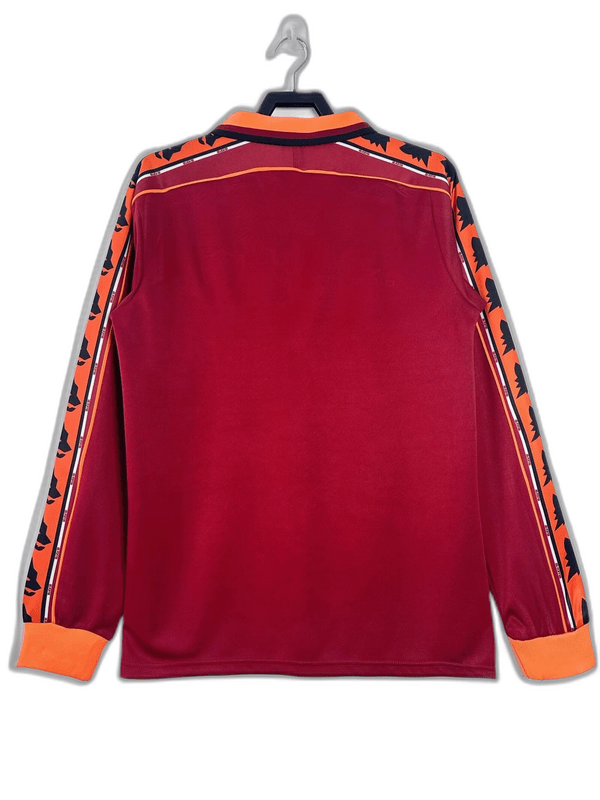 AS Roma 98/99 I Home Jersey - Long Sleeve Retro Version - FutStore