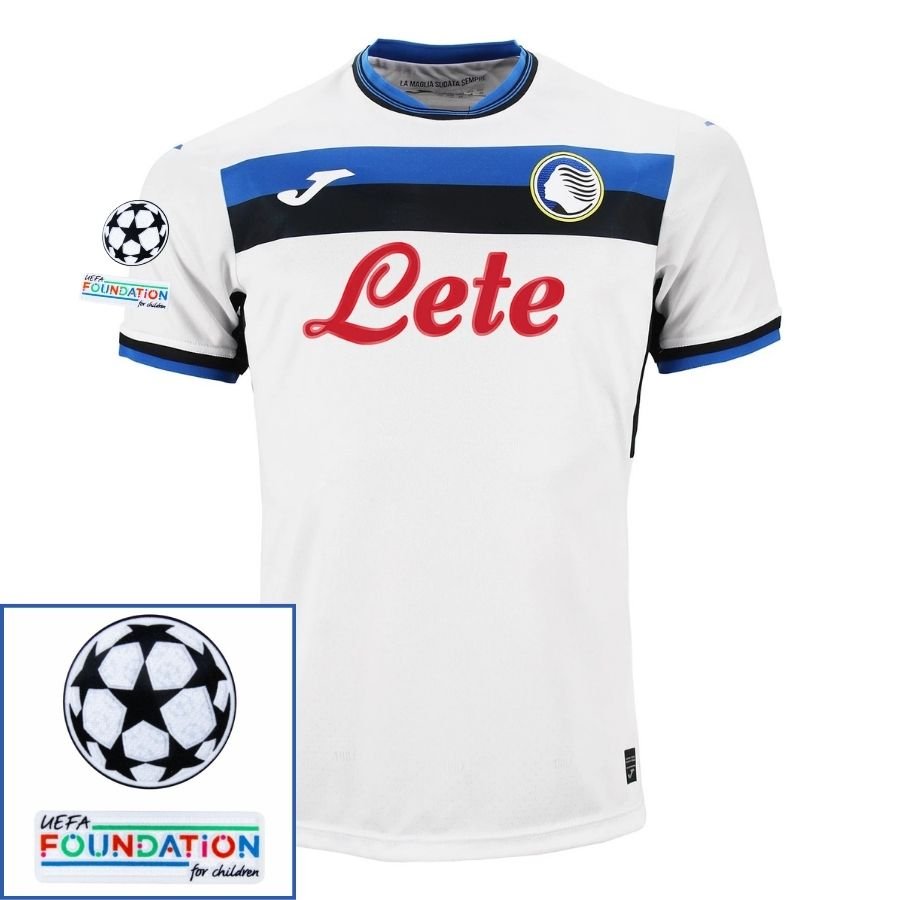 Atalanta Away Fan Jersey 2024/25 Patches UCL UEFA Foundation (Official Printing) - FutStore