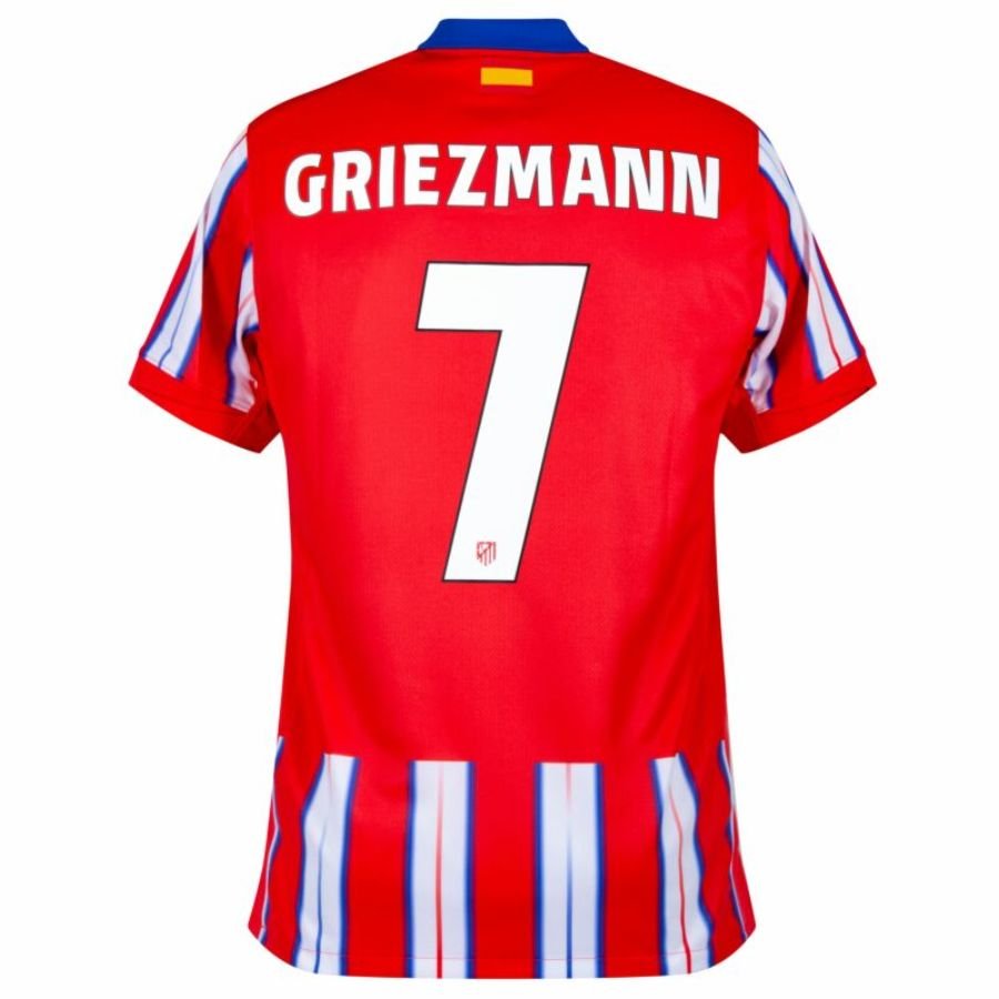 Atlético Madrid Home Fan Jersey 2024/25 Patches UCL UEFA Foundation (Official Printing) - FutStore