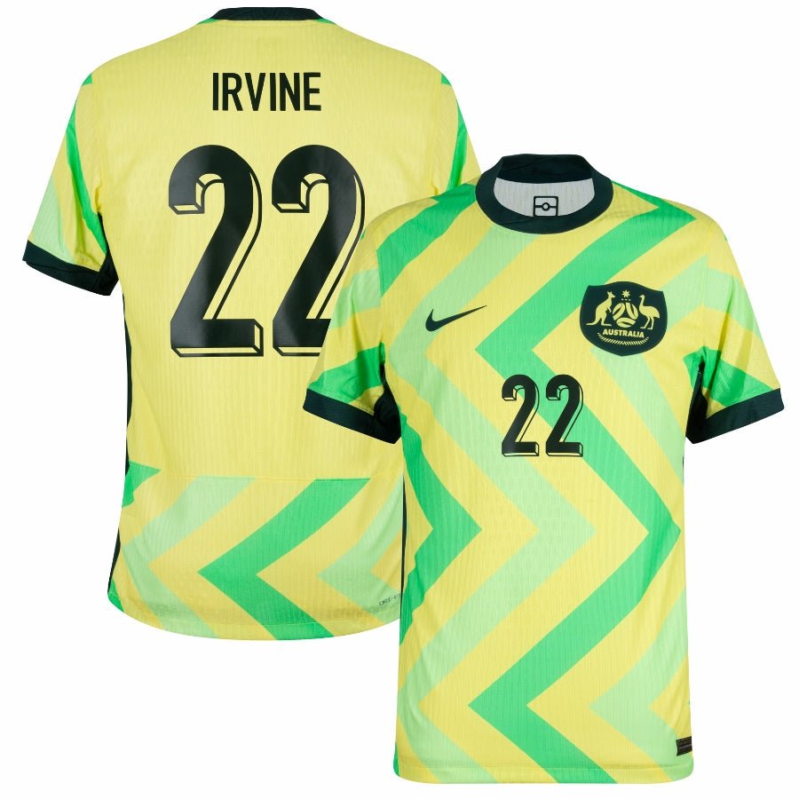 Australia Irvine 22 Home Fan Jersey 2025/26 - FutStore