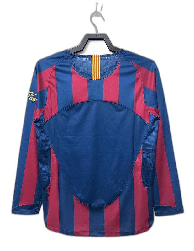 Barcelona 05/06 I Home Jersey - Long Sleeve Retro Version - FutStore