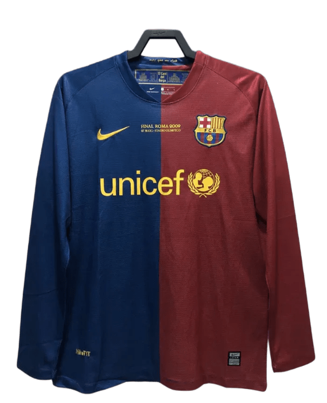 Barcelona 08/09 I Home Jersey - Long Sleeve Retro Version - FutStore