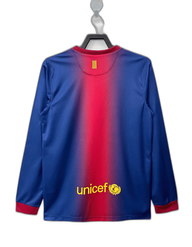 Barcelona 12/13 I Home Jersey - Long Sleeve Retro Version - FutStore
