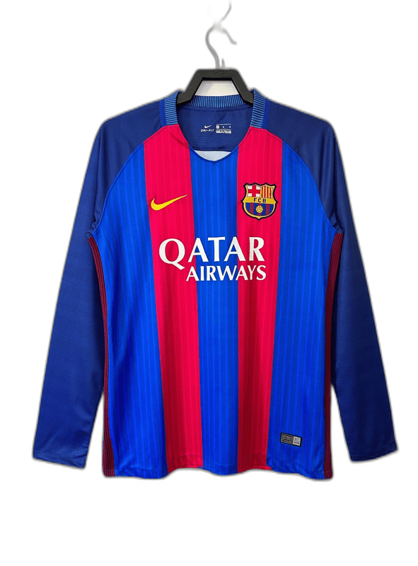 Barcelona 16/17 I Home Jersey - Long Sleeve Retro Version - FutStore