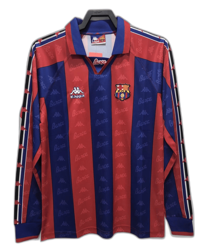 Barcelona 96/97 I Home Jersey - Long Sleeve Retro Version - FutStore