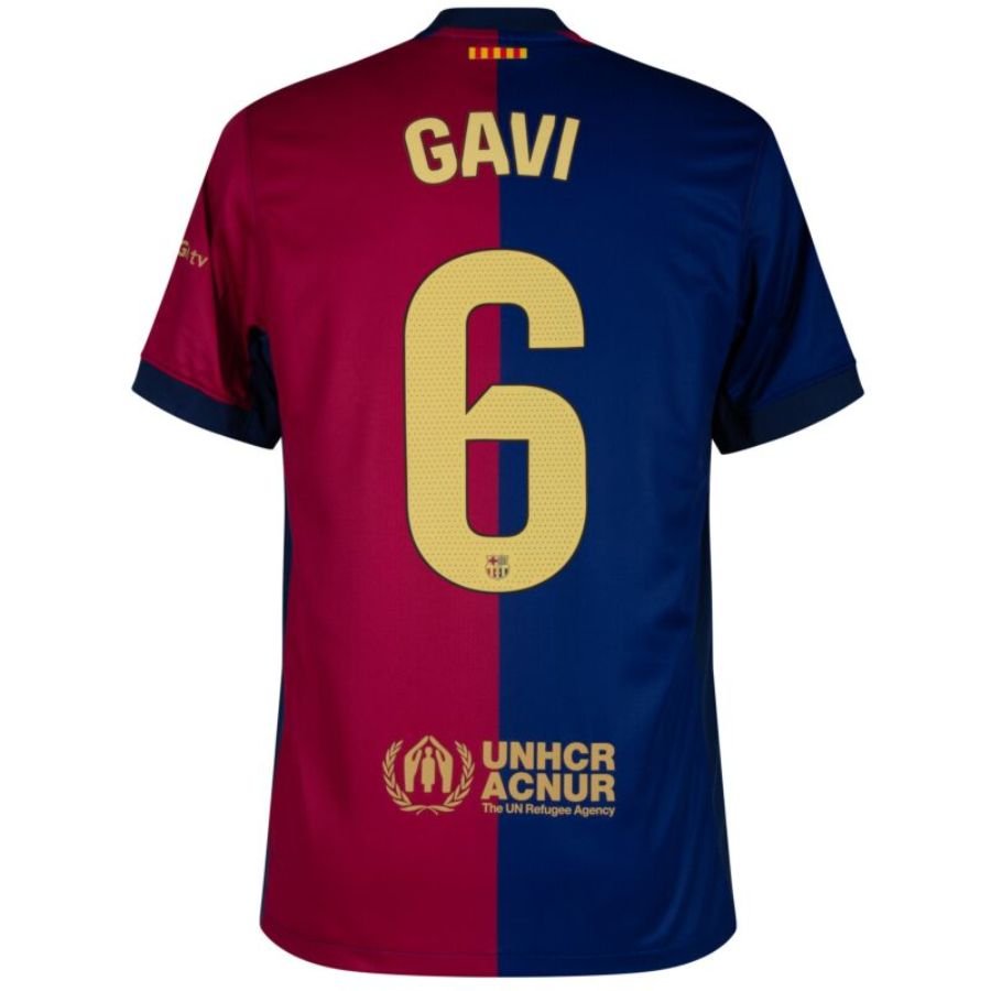 Barcelona Home 2024/25 Patches UCL UEFA Foundation (Official Printing) - FutStore