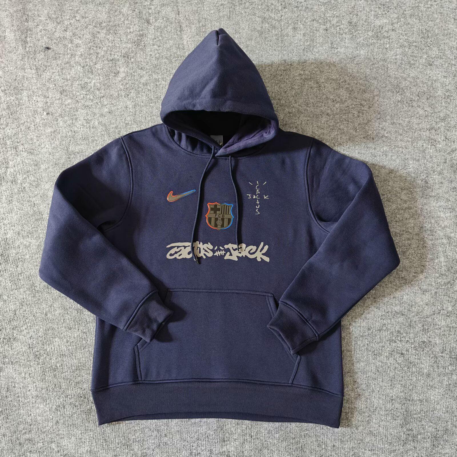 Barcelona Sweatshirt 2025 - Travis Scott Collab Spotify - Dark Blue - FutStore
