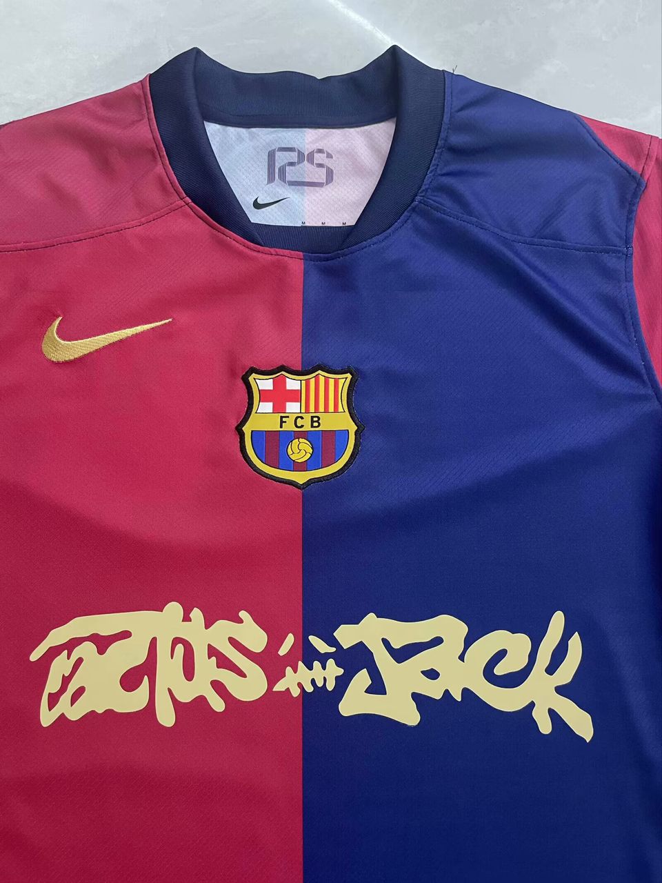 Barcelona Travis Scott Home Fan Jersey 2025/26 Spotify and FC Barcelona Collab With Travis Scott on a Special Cactus Jack - FutStore