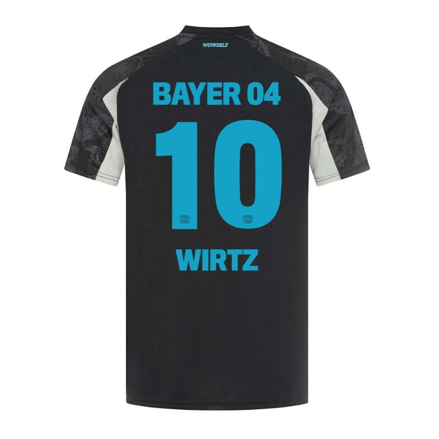 Bayer 04 Leverkusen Third Fan Jersey 2024/25 Patches UCL UEFA Foundation (Official Printing) - FutStore