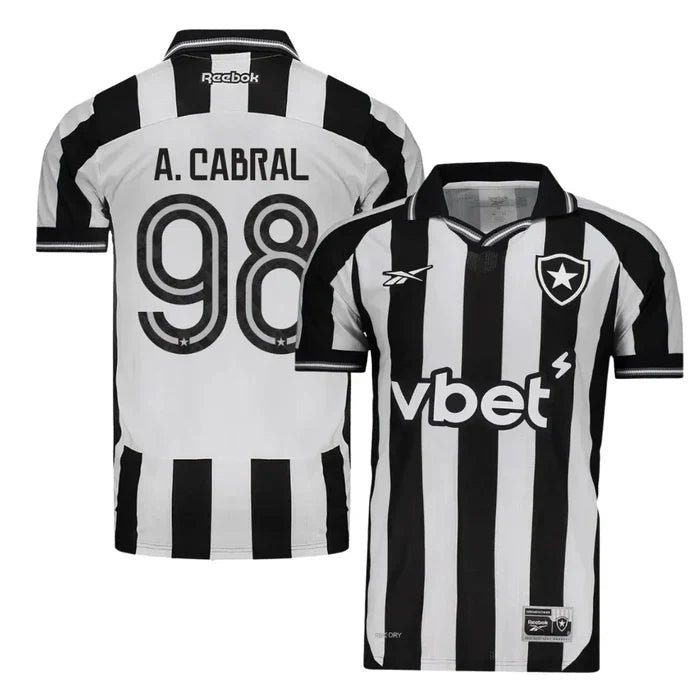 Botafogo A.Cabral 98 Home Fan Jersey 2025/26 - Fan Version - FutStore