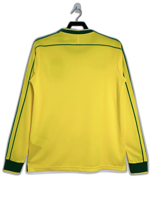 Brazil 1998 I Home Jersey - Long Sleeve Retro Version - FutStore