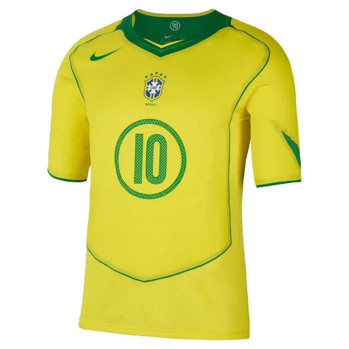 Brazil 2004 I Home Jersey - Retro Version - Ronaldinho 10 - FutStore