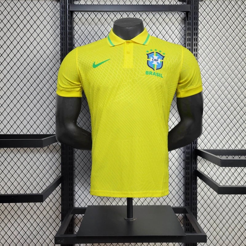 Brazil 25/26 Polo Edition Jersey - Yellow - Player Version - Slim Fit - FutStore