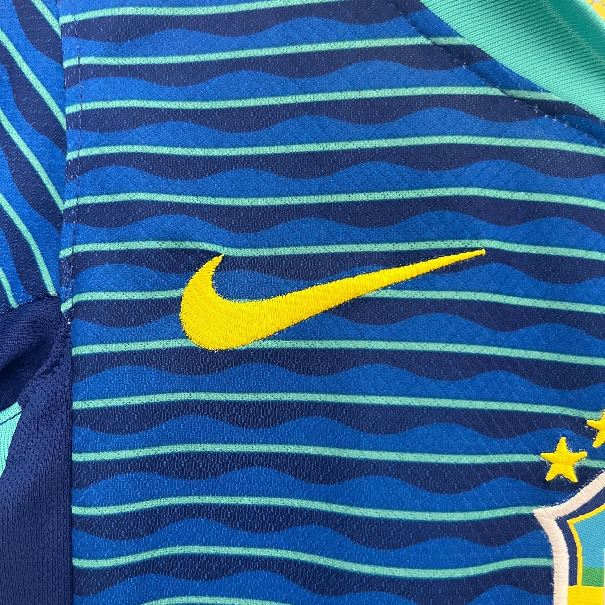 Brazil Away Retro Kids Kit 2024 - FutStore