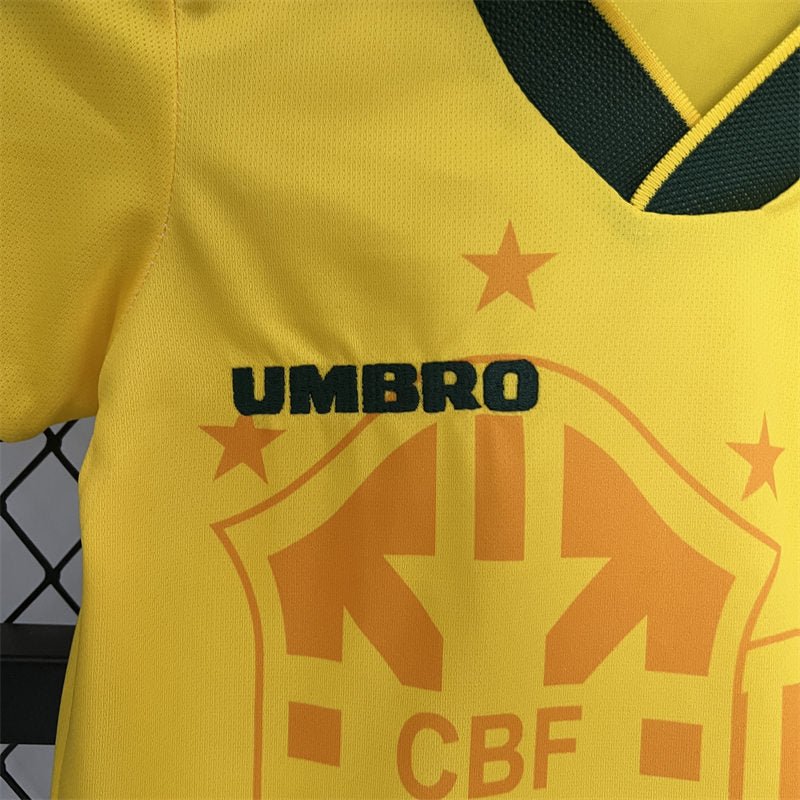 Brazil Home Retro Kids Kit 1994 - FutStore