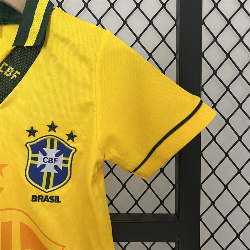 Brazil Home Retro Kids Kit 1994 - FutStore