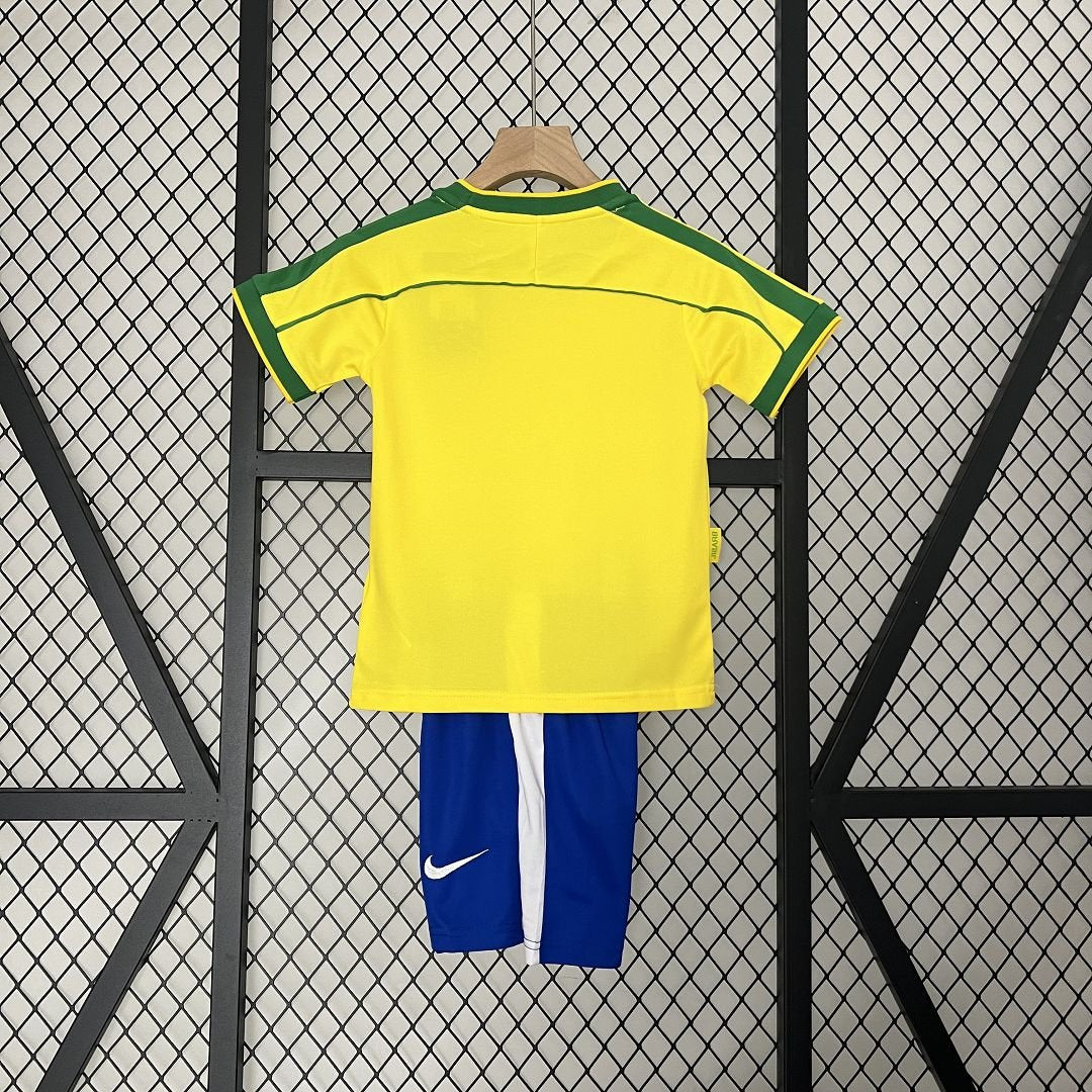Brazil Home Retro Kids Kit 1998 - FutStore