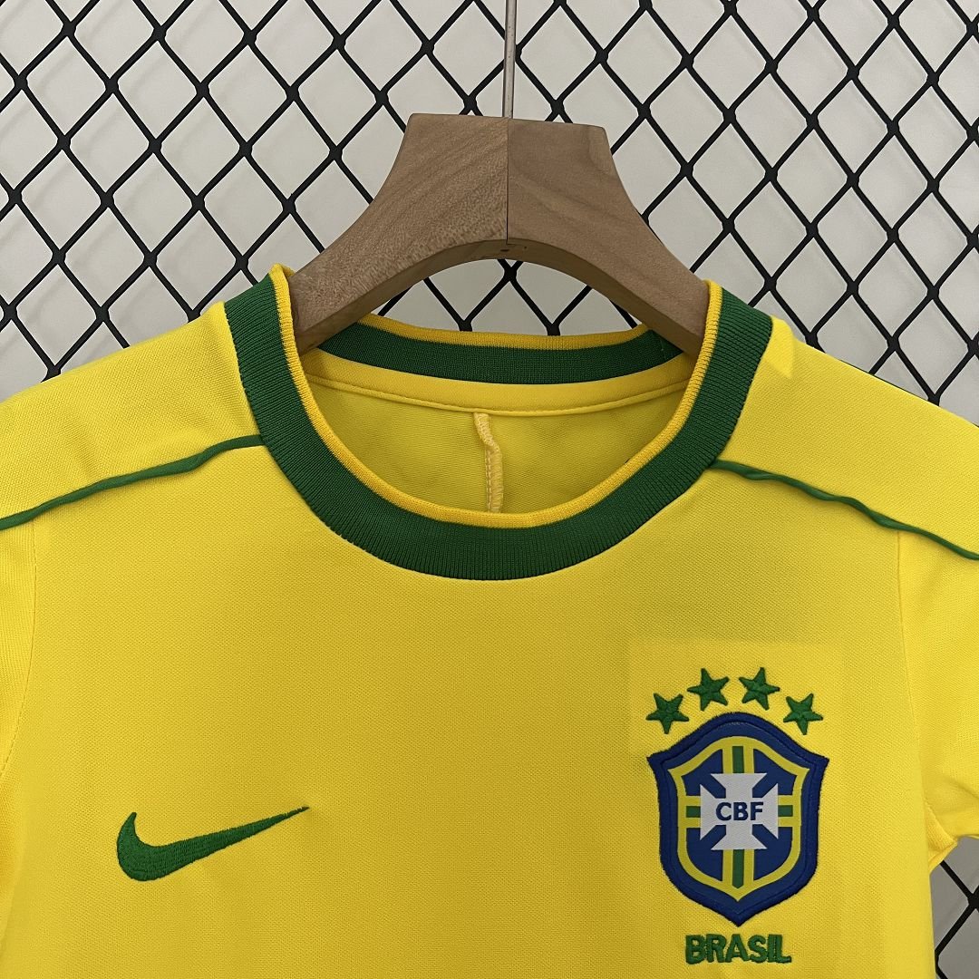 Brazil Home Retro Kids Kit 1998 - FutStore