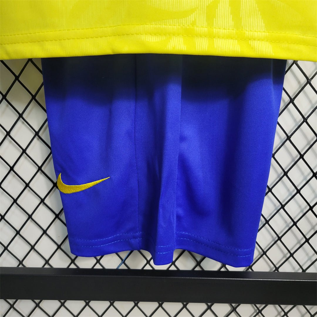 Brazil Home Retro Kids Kit 2023/24 - FutStore