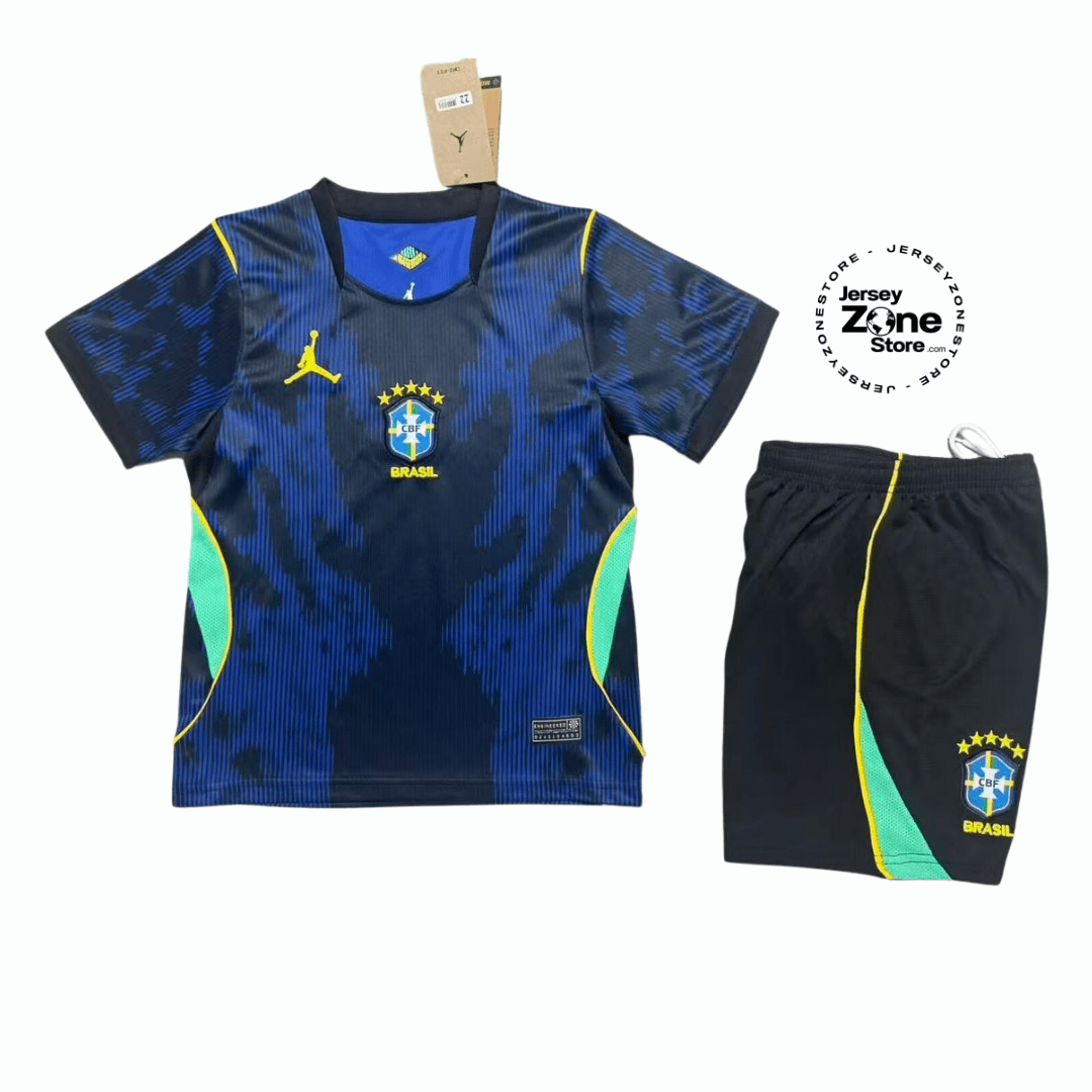 Brazil Infantil Jordan Away 2026 World Cup - Kit Kids Brasil - FutStore