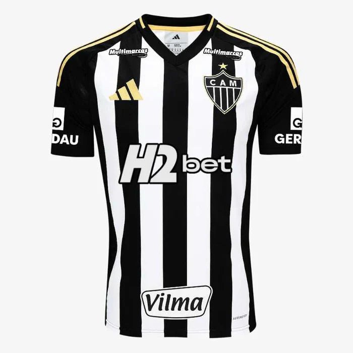 Camisa Atlético Mineiro 25/26 Home com Todos os Patrocinios - FutStore