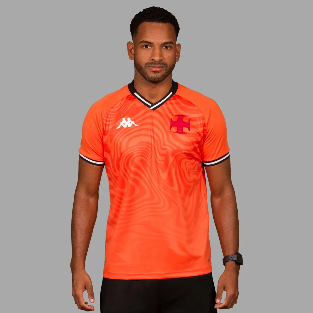 Camisa Goleiro Vasco 2025 Kappa Masculina Laranja - FutStore