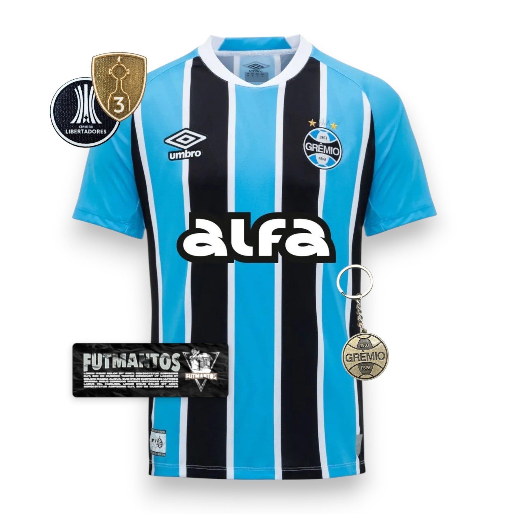 Camisa Grêmio l 25/26 - Copa Libertadores - FutStore