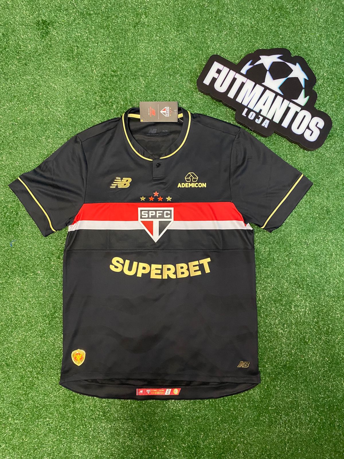 Camisa São Paulo III Preta 25/26 - FutStore