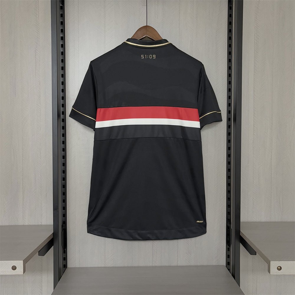 Camisa Sao Paulo Tricolor Third 25/26 - Preta - Fan version - FutStore