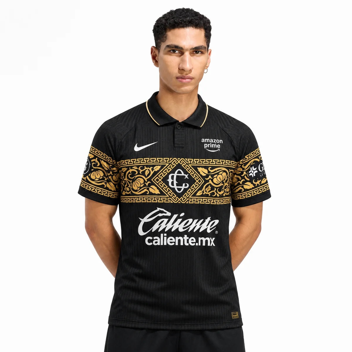 Chivas Guadalajara Black Third Jersey 2026/27 - worn by a model, front view
