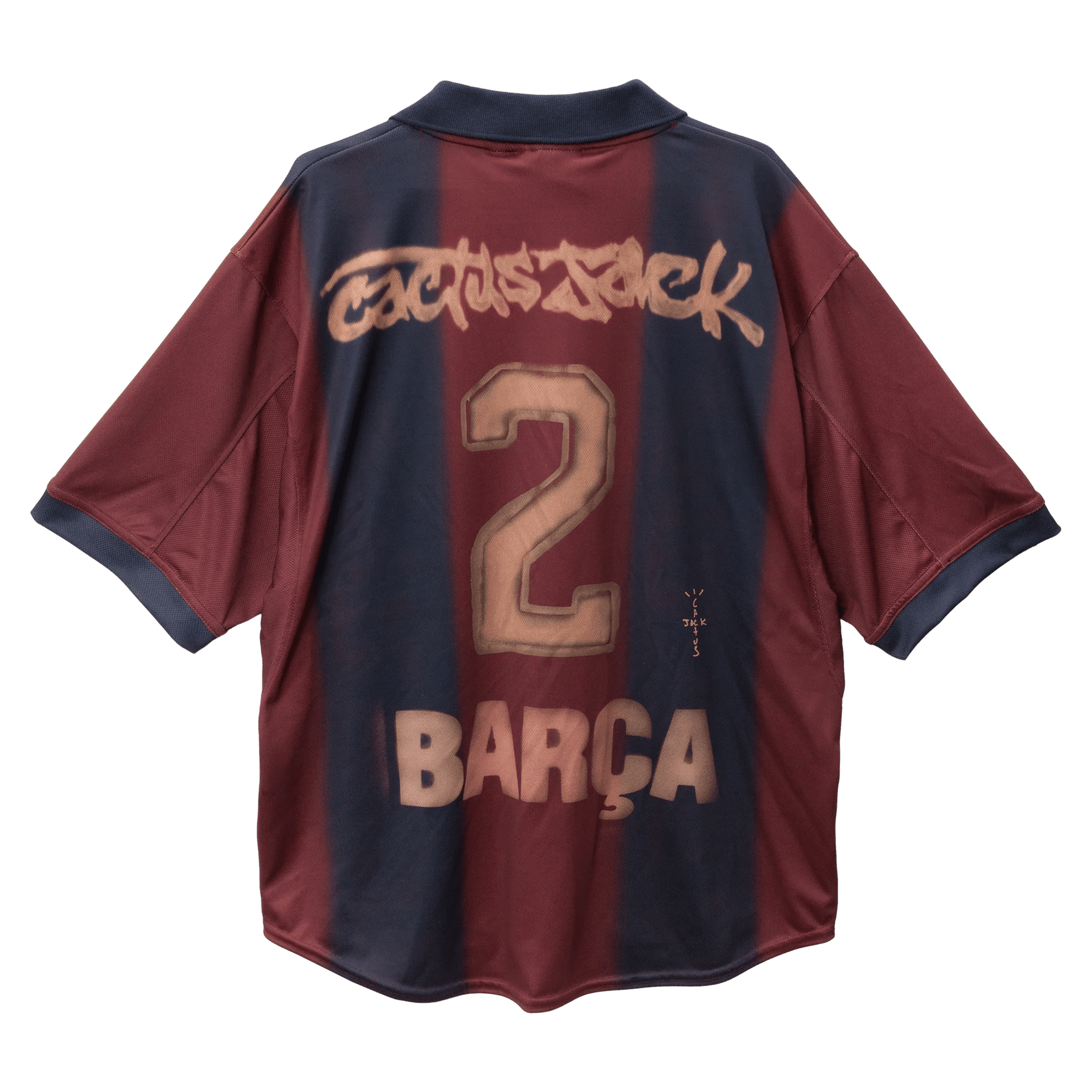 CJ x Nike x Barcelona Retro 2000/01 Home Skeleton jersey - FutStore