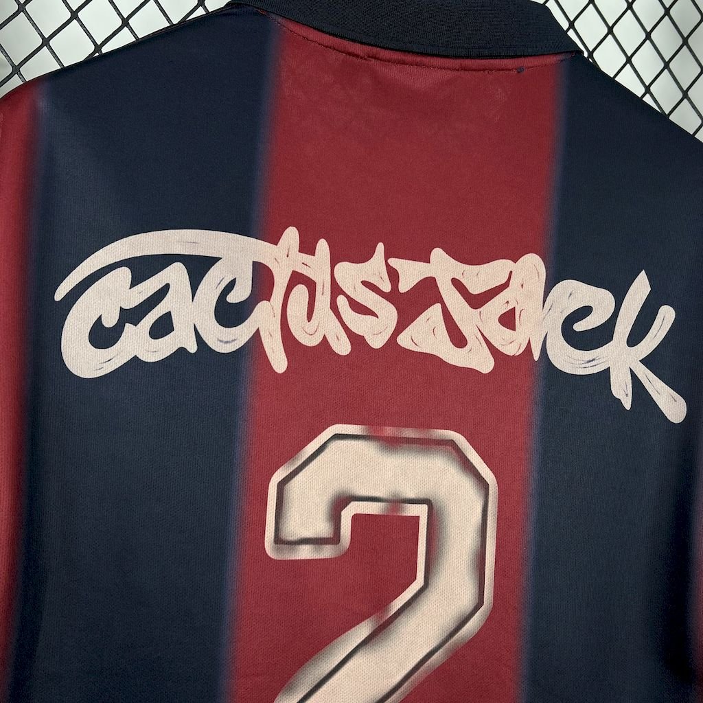 CJ x Nike x Barcelona Retro 2000/01 Home Skeleton jersey - FutStore