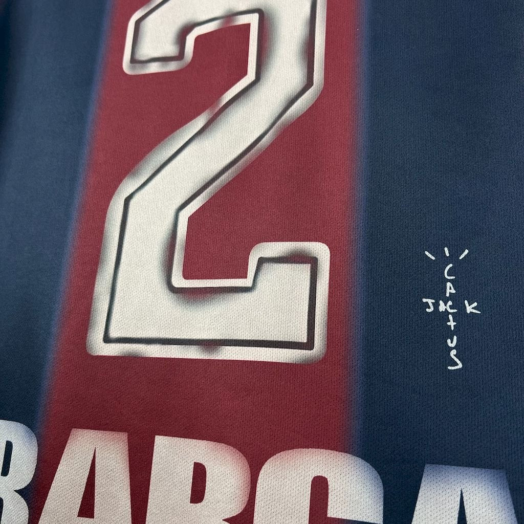 CJ x Nike x Barcelona Retro 2000/01 Home Skeleton jersey - FutStore