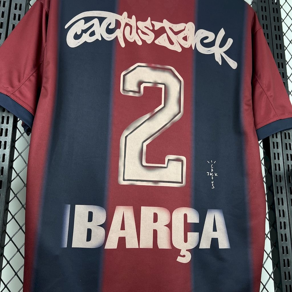 CJ x Nike x Barcelona Retro 2000/01 Home Skeleton jersey - FutStore