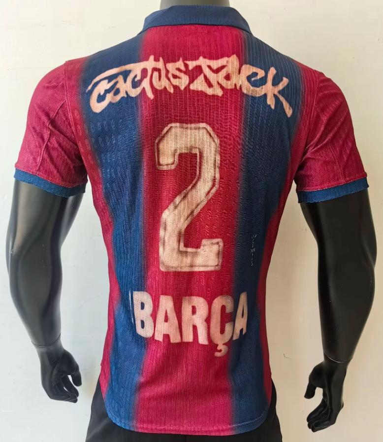 Cj X Nike X FC Barcelona Retro 2000/01 Home Skeleton Player - Slim Fit - FutStore